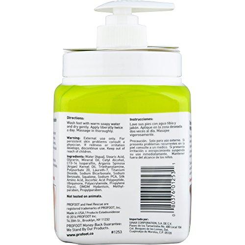 Profoot PROFOOT Heel Rescue Foot Cream 16 oz, Non-Greasy Foot Cream Ideal for Cracked Skin Calloused Skin or Chapped Skin on Feet Heels Elbows and Knees, Penetrates Moisturizes and Repairs