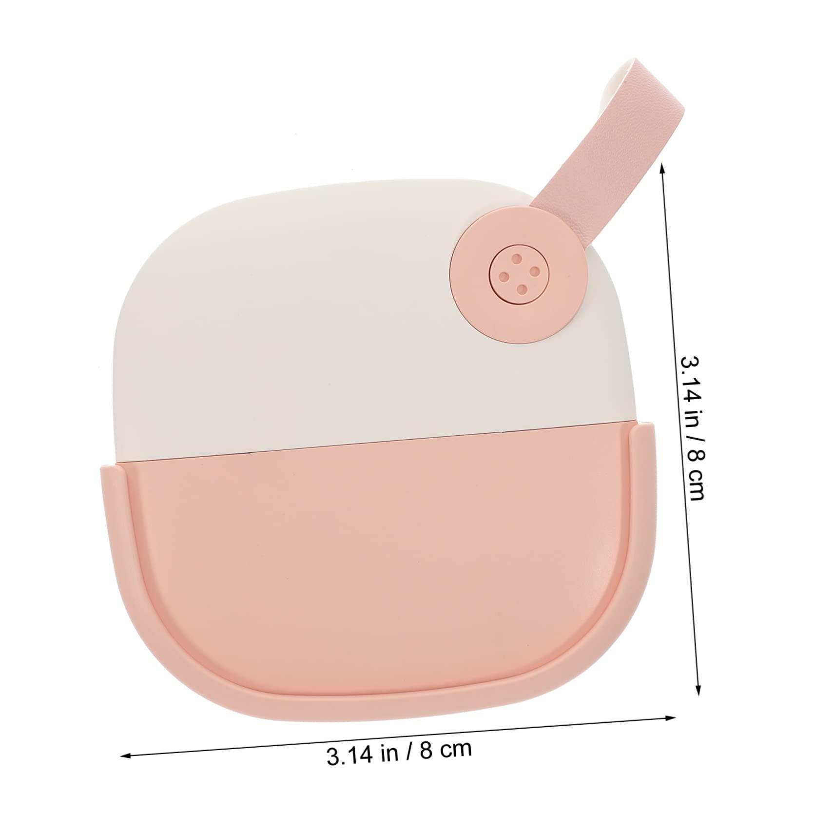 UTHCLO UTHCLO Small Pocket Mirror LED Makeup Supplies LED Makeup Mirror for Women Compact Portable Mirror Night Light 1pc