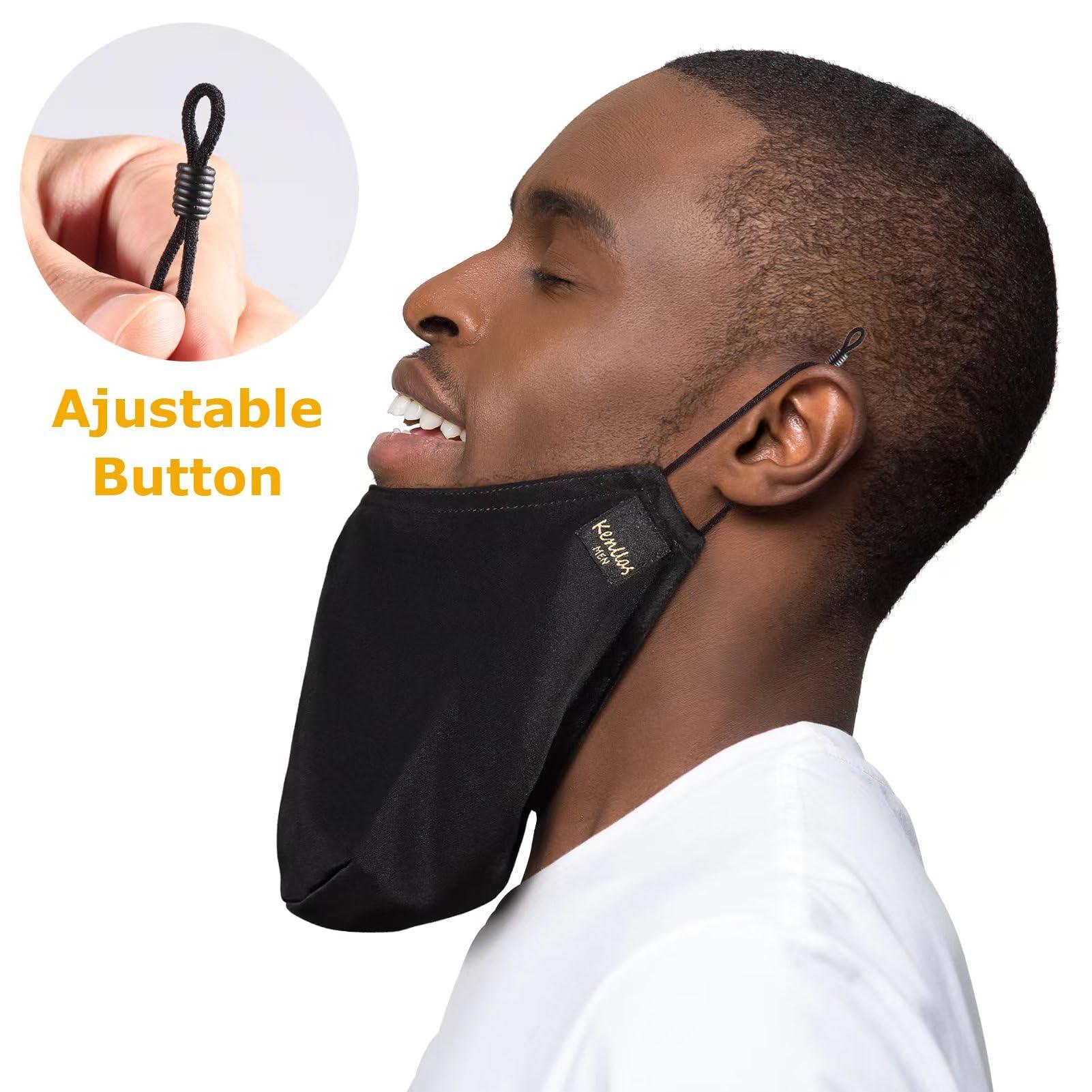 Kenllas Kenllas Beard Bandana - Large Adjustable Beard Bonnet for Men (Waterproof Big)