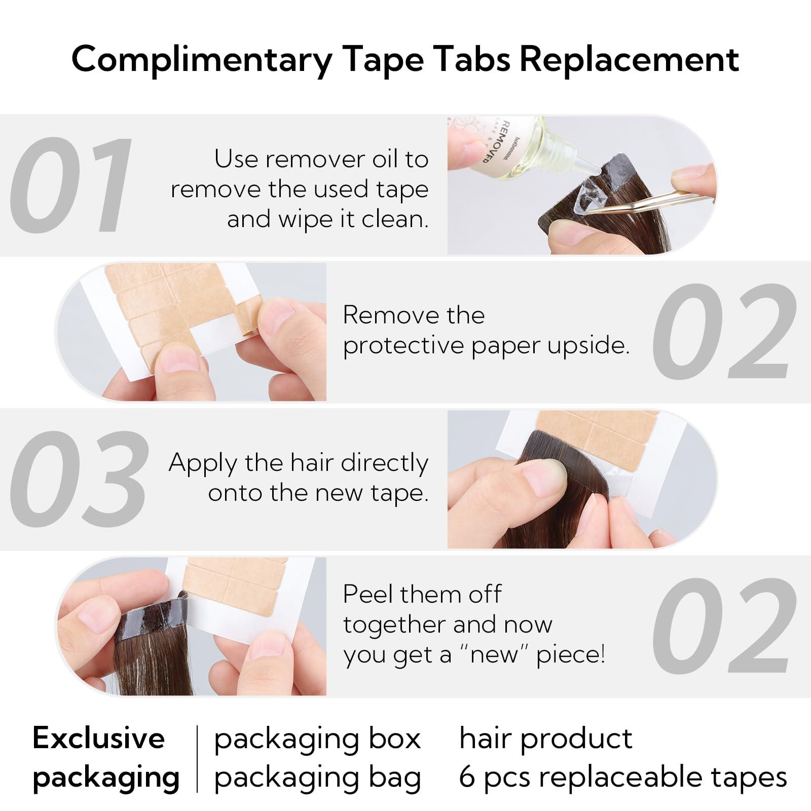 hotbanana HOTBANANA Tape in Hair Extensions, 22 Inch 40pcs 100g Auburn Ginger Tape in Hair Extensions Human Hair Tape Hair Extensions Straight Remy Human Hair Tape in Extensions