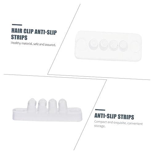 NOLITOY NOLITOY 100 Pcs Anti- Slip Hair Clip Anti-slip Strips Hair Clip Bulk Hair Clips Transparent