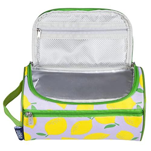 Wildkin Wildkin Toiletry Bag for Boys and Girls, Stay Organized on the Go with Our Spacious and Multifunctional Toiletry Bags, Ideal for School, Weekend, or Overnight Travel (Lilac Lemonade)