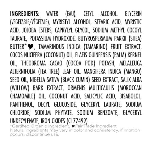 SheaMoisture SheaMoisture Facial Wash and Scrub African Black Soap for Blemish Prone Skin to Clarify Skin 4 oz