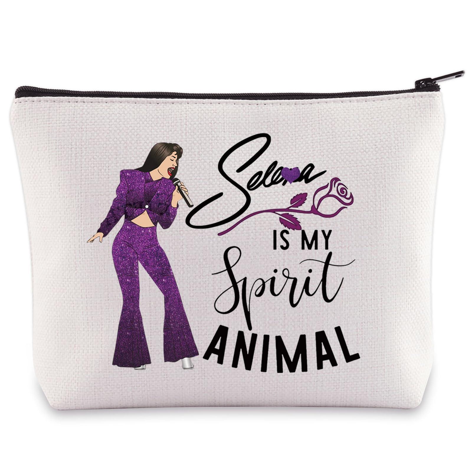 BWWKTOP BWWKTOP Singer Fans Cosmetic Makeup Bag Tejano Music Lovers Gift Singer Inspired Music Zipper Pouch Bag Singer Merchandise (Selen Spirit)