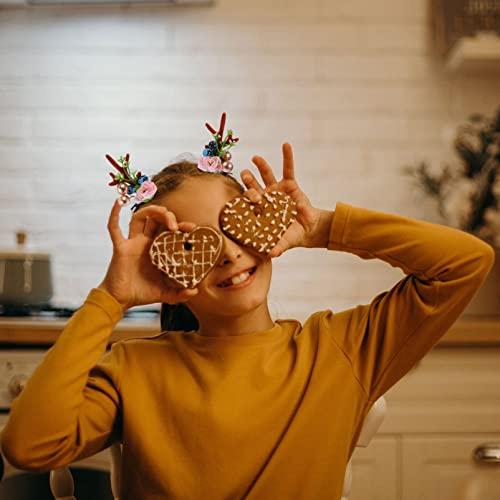 Beaupretty Beaupretty 1 Pair Christmas Antlers Hair Clips Reindeer Antler Headband Deer Horn Barrettes Christmas Hair Accessories for Women Girls