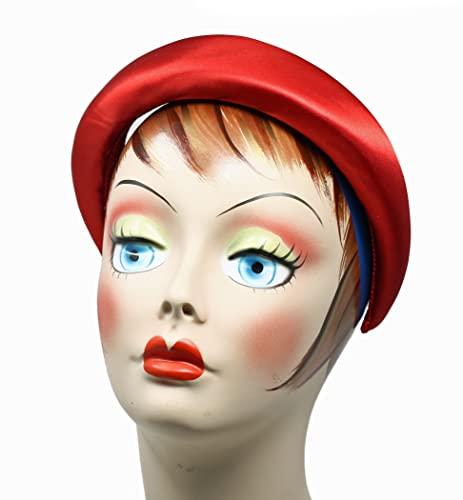 Hey Viv! Red Satin Padded Alice Headband - Ladies 2" Wide Fashion Hair Band