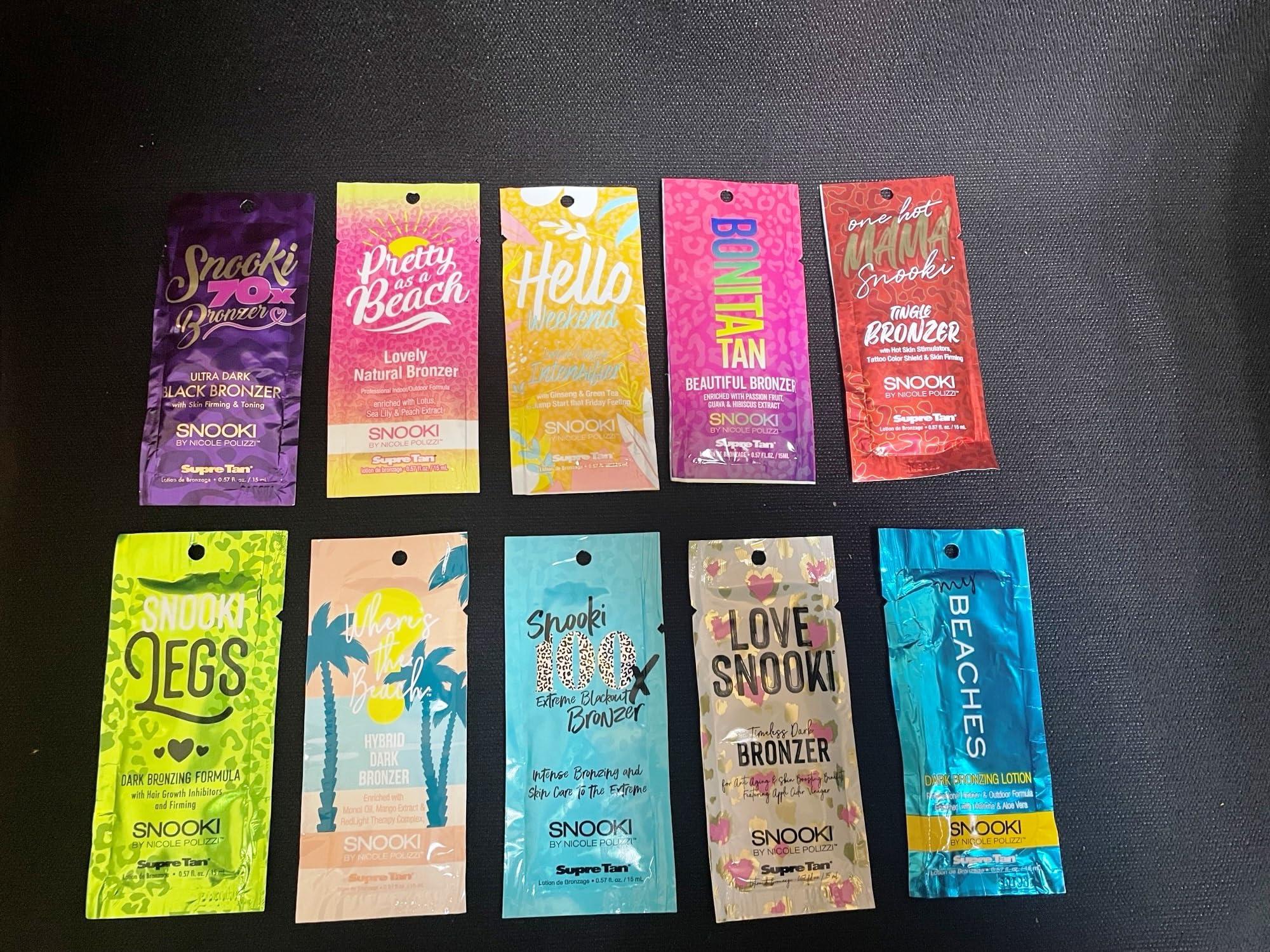 Supre Supre 10 SNOOKI INDOOR TANNING PACKETS, Brown