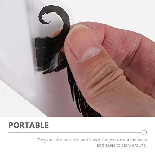 EXCEART Nose Hair Wax 50pcs Nose Hair Removal Beard Mustache Stickers Nose Wax Kit Mustache Guards for Men and Women Nose Waxing Kit Nasal Hair Cleaning Removal Nose Hair Depilation Stickers