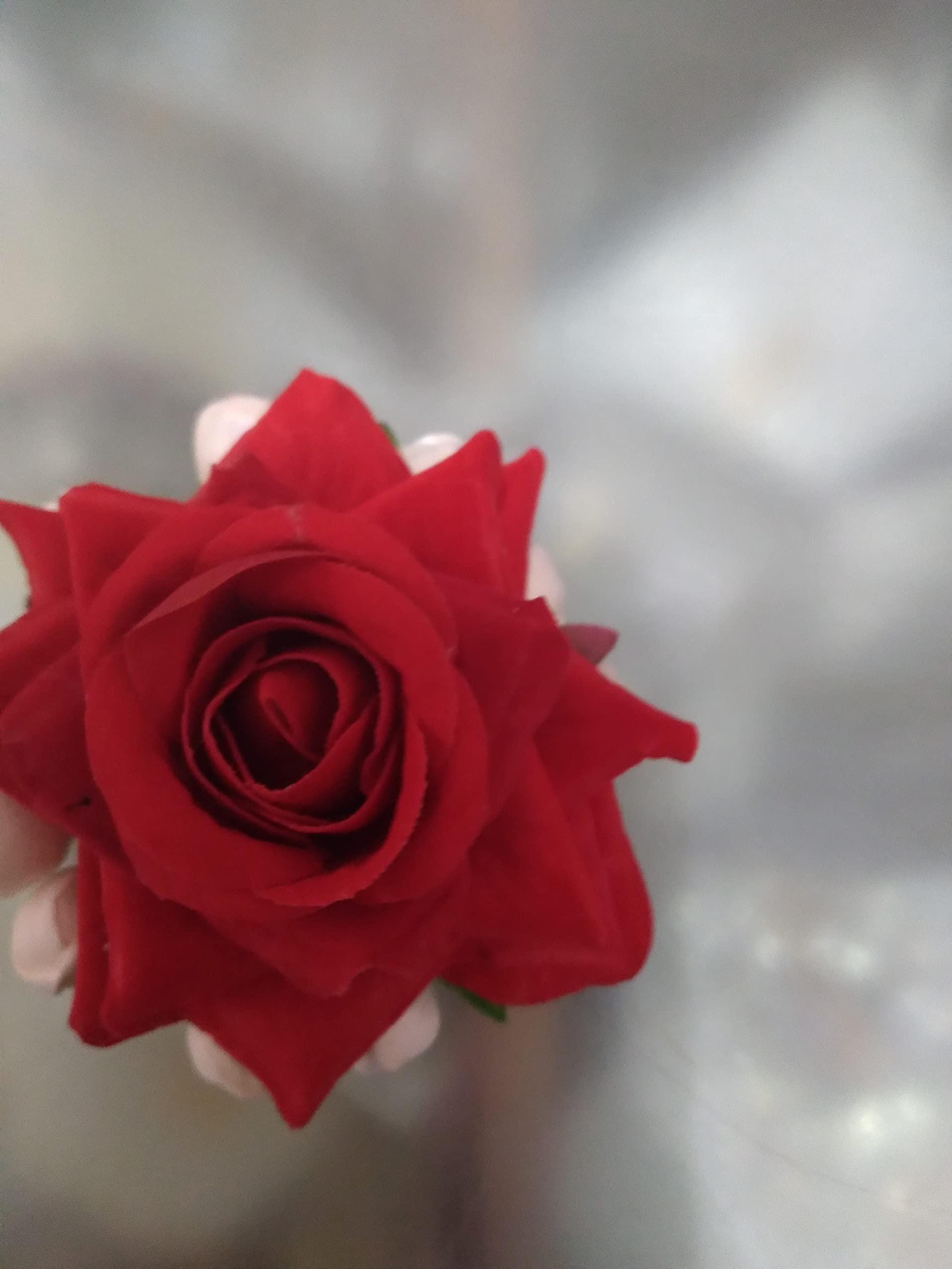 Generic Indian Beautiful Rose and Jasmine Flower Decoration pin for hairBy Indian Collectible