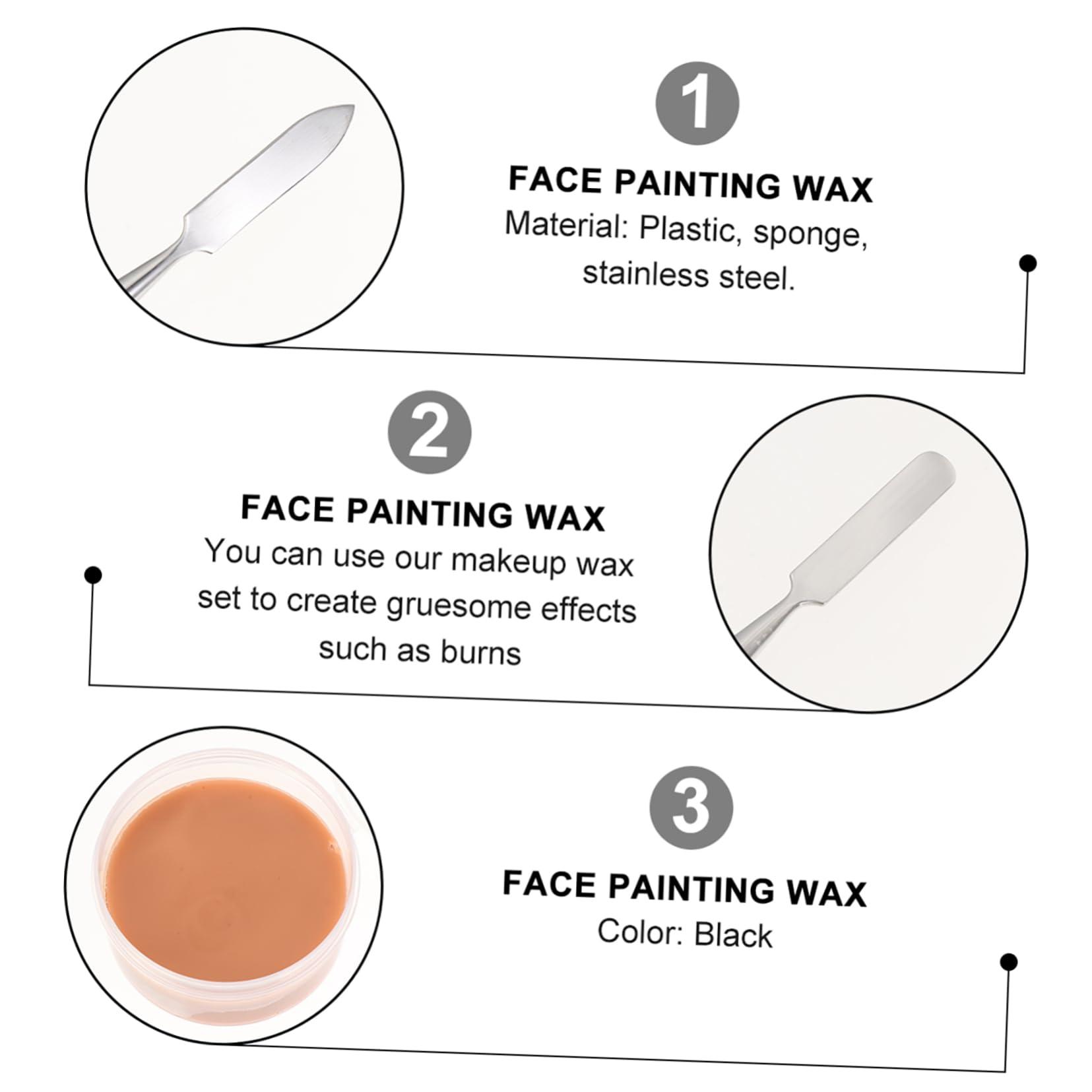 FOMIYES FOMIYES 2 Sets Scar Makeup Set Highlighter Makeup Make up Zombie Makeup Kit Face Spray Makeup Paint Red Paint Stick Clown Makeup Kit Costume Makeup Special Cream Makeup Palette Gel Plastic