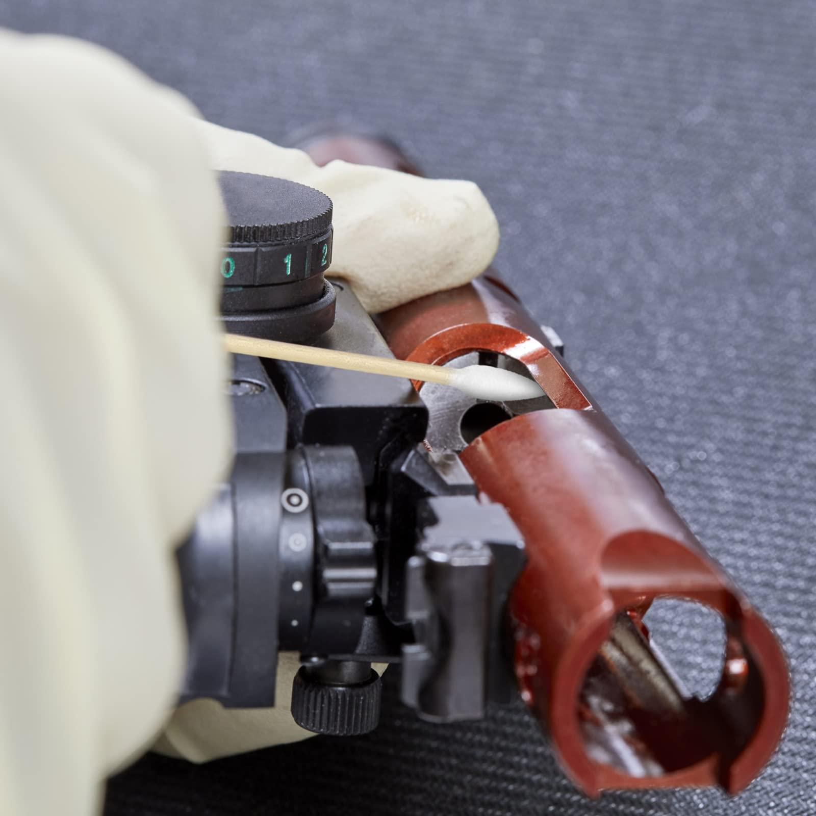 eyxformula 6 Inch Pointed Tips Cotton Swabs - Long Wooden Stick Cotton Buds Pointed Cotton Swabs With Case - Cotton Tipped Applicators For Makeup, Cleaning Gun, Electronics, Hard To Reach Area(400 count)