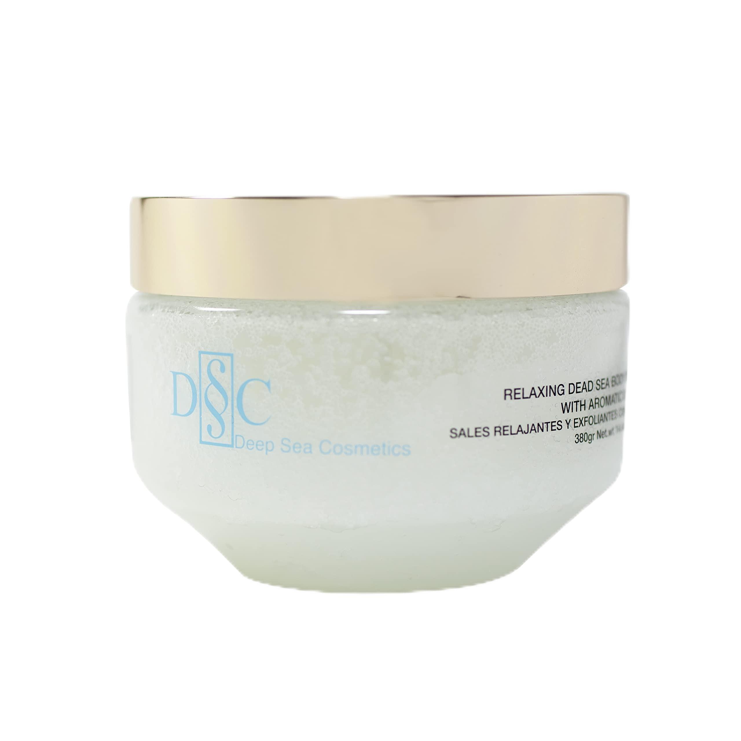 D § C Deep Sea Cosmetics | Relaxing Dead Sea Body Salt Scrub | Body Scrub with Dead Sea Salt and Minerals, Aromatic Oils and Vitamin E - 14.4 Oz