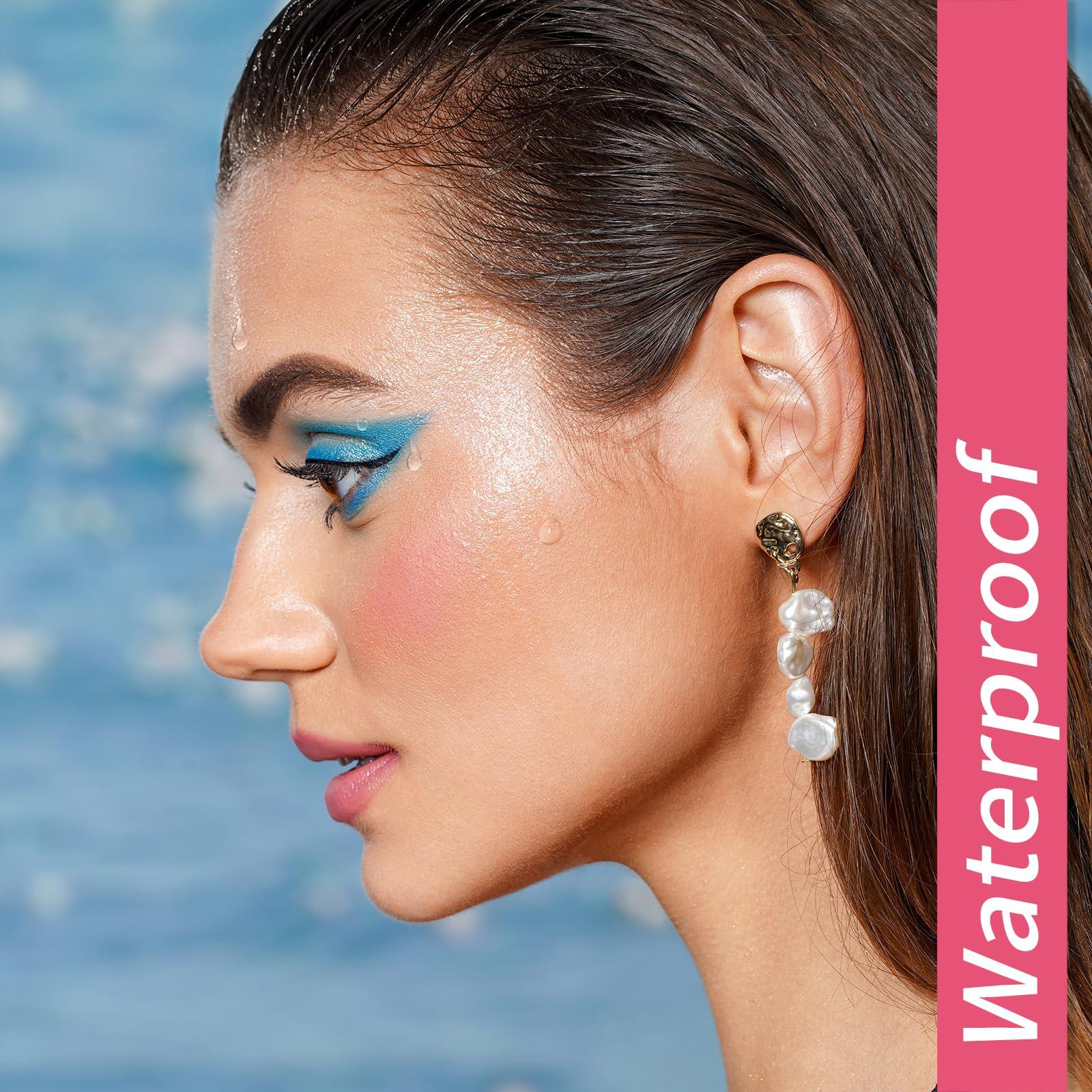 Oulac Oulac Bronze Eyeliner Pencil Waterproof - Highly Pigmented Eye Shadow Stick Smooth and Durable, Shimmering Glitter Finish, Blendable Eyes Makeup, Vegan Beauty 3.8g, (02) Gold Cone