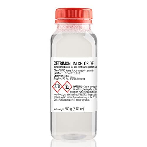 Artekas Innovation Cetrimonium Chloride - 250 g | 8.82 oz - Liquid - for DIY Cosmetics Craft Projects - Conditioning Agent for Hair Conditioning Creams and Emulsions