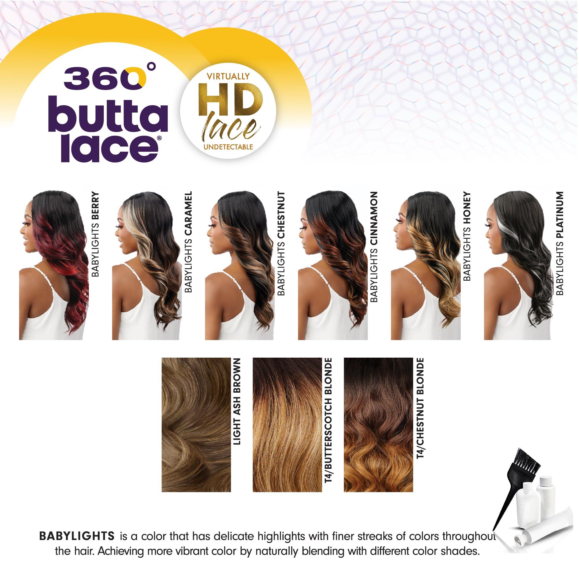 Sensationnel Sensationnel Butta 360 lace wigs - unit 3 wider parting 360 degree lace glueless synthetic preplucked hairline (BABYLIGHTSCARAMEL)