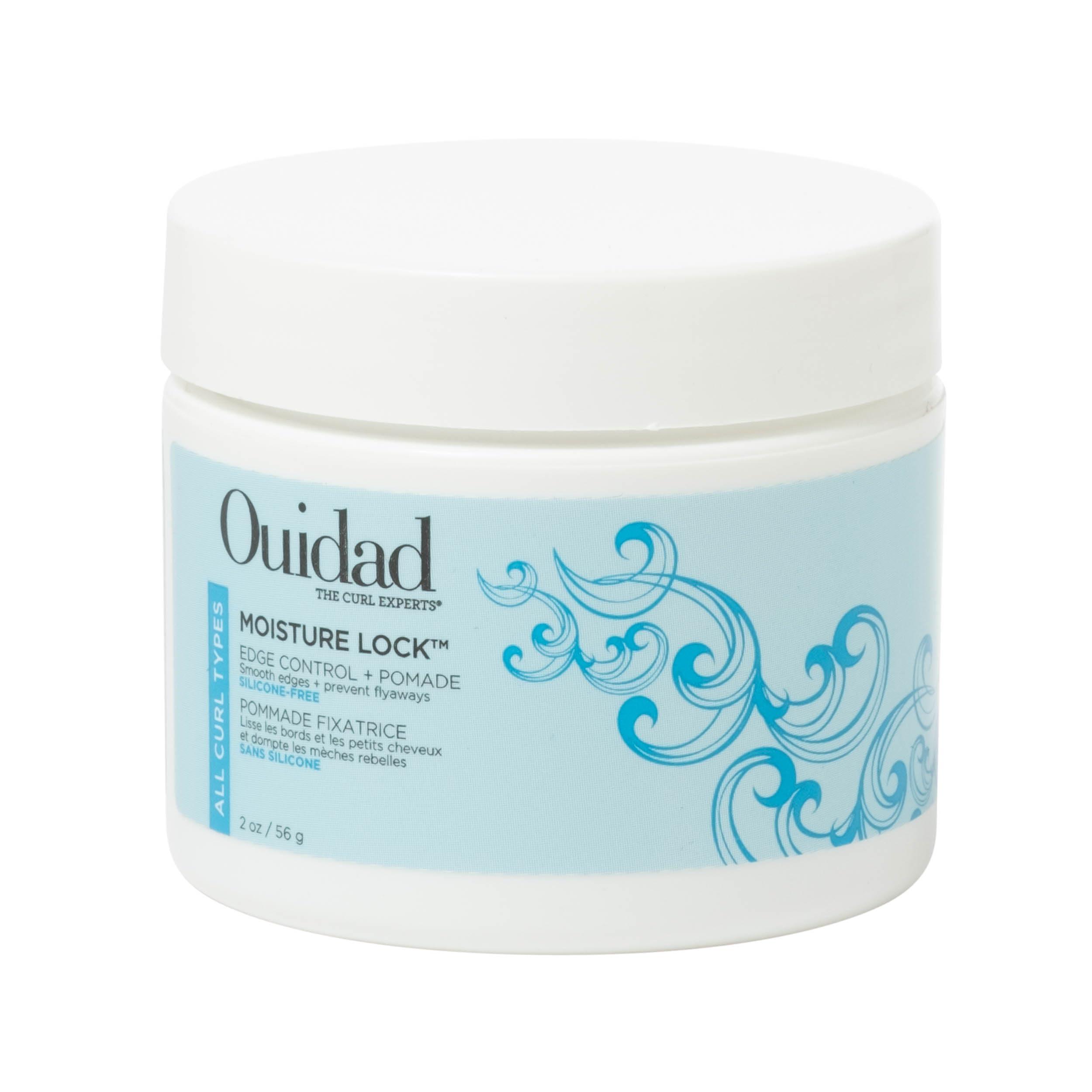 Ouidad Ouidad Moisture Lock Edge Control + Pomade - 2 oz, Hair Styling Pomade with Flaxseed Oil, Marshmallow Root Extract, Biotin & Aloe, Provides Strong Hold & Generous Shine, All Curl Types
