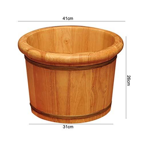 NUBAOzy Foot Tub Wooden Foot Basin Relax Pedicure Foot Bath,Foot and Leg Spa for adults,Large Foot Bath Spa Tub,Foot Massage Spa for Home,Sauna Wooden Bucket foot Bath Wooden Bucket Foot Spa Household Wash Ba