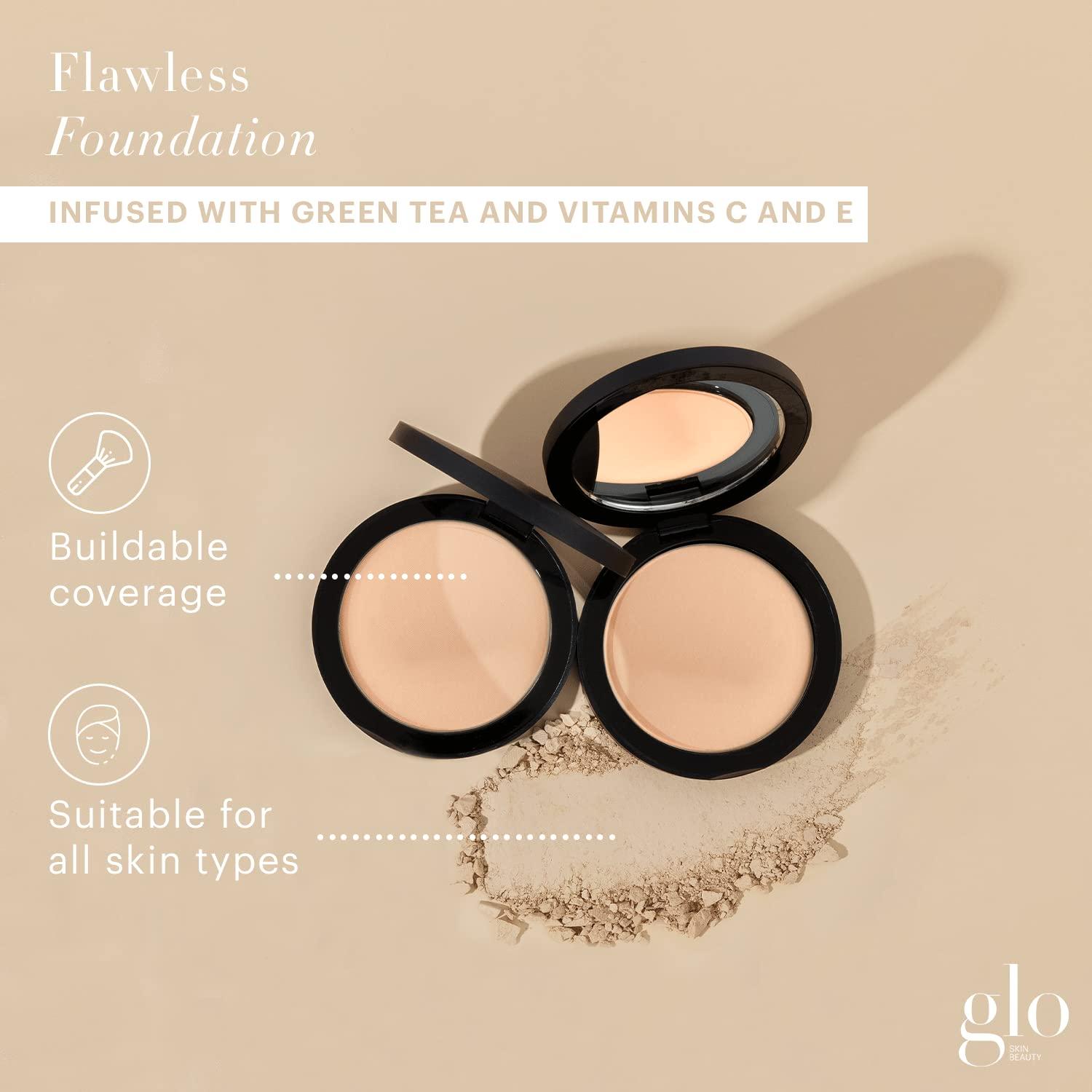 Glo Skin Beauty Glo Skin Beauty Pressed Base Powder Foundation Makeup (Honey Fair) - Flawless Coverage for a Radiant Natural, Second-Skin Finish