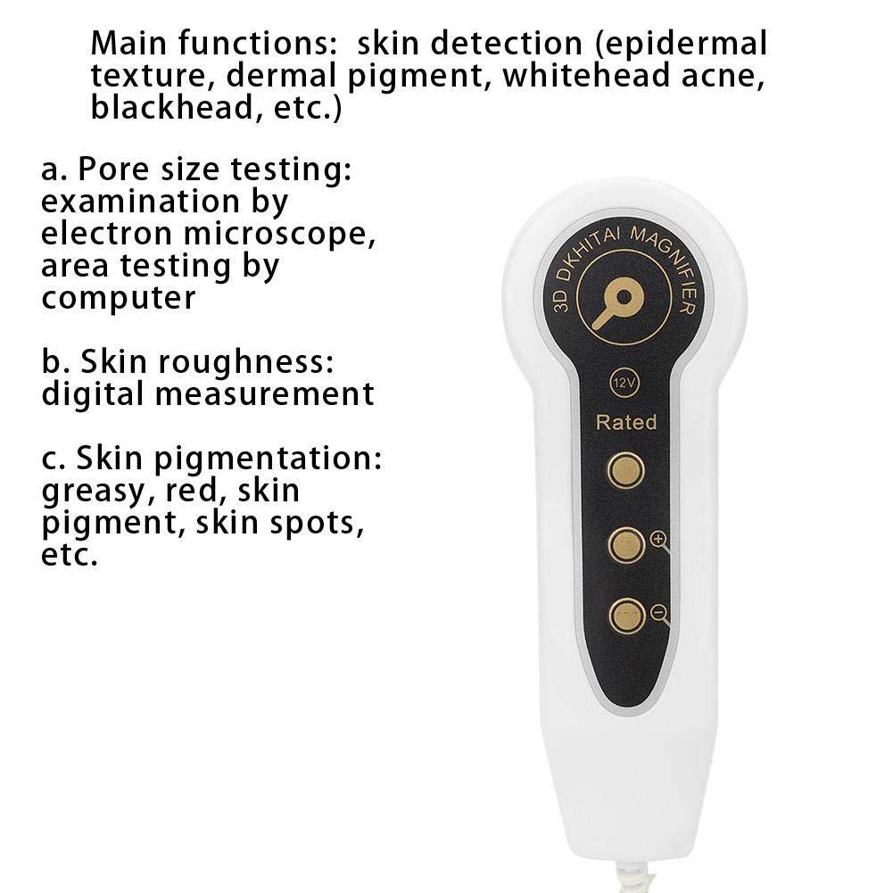 Yosoo Hair Analyzer Machine, Hair Scalp Skin System Skin Oil and Analysis LCD Screen Hair Skin Analyzer Machine 50X 200X Skin Hair Scalp Detector Analyzer Microscope Skin Care Tool(US)