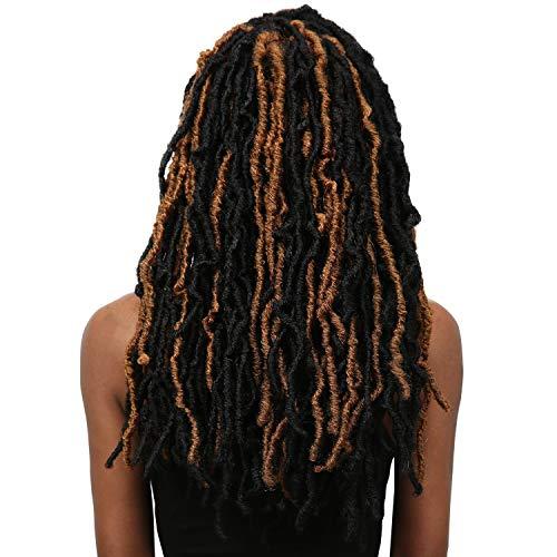 BOBBI BOSS Bobbi Boss Synthetic Hair Crochet Braids African Roots Braid Collection Nu Locs 18" (6-PACK, M1B/30)