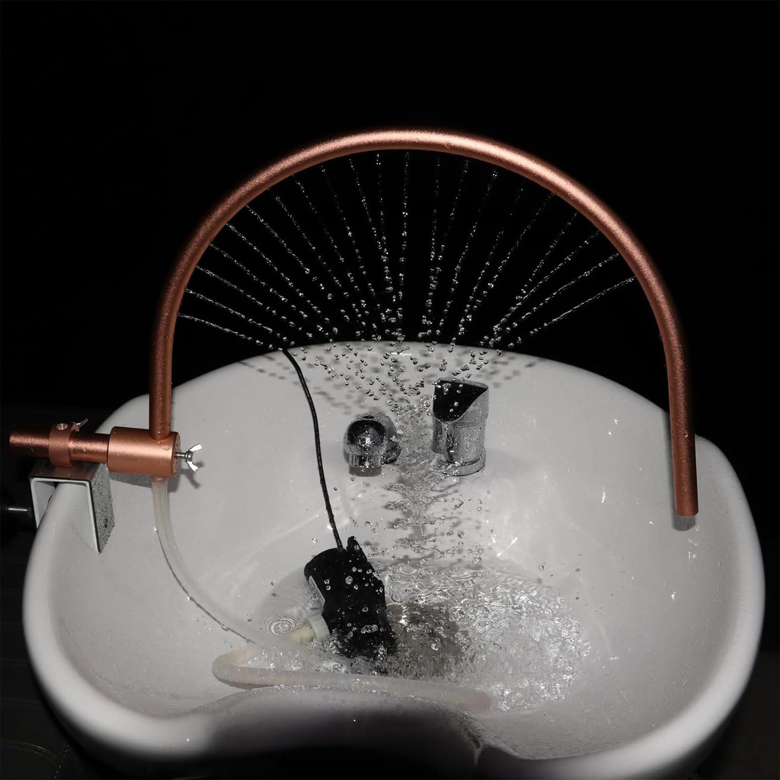 Generic Head Spa Water Circulation Rack, Head Spa Equipment Frame,Head Spa Equipment Frame, Shower Shampoo Bed Accessories, Hair Treatment Fumigation for Salon