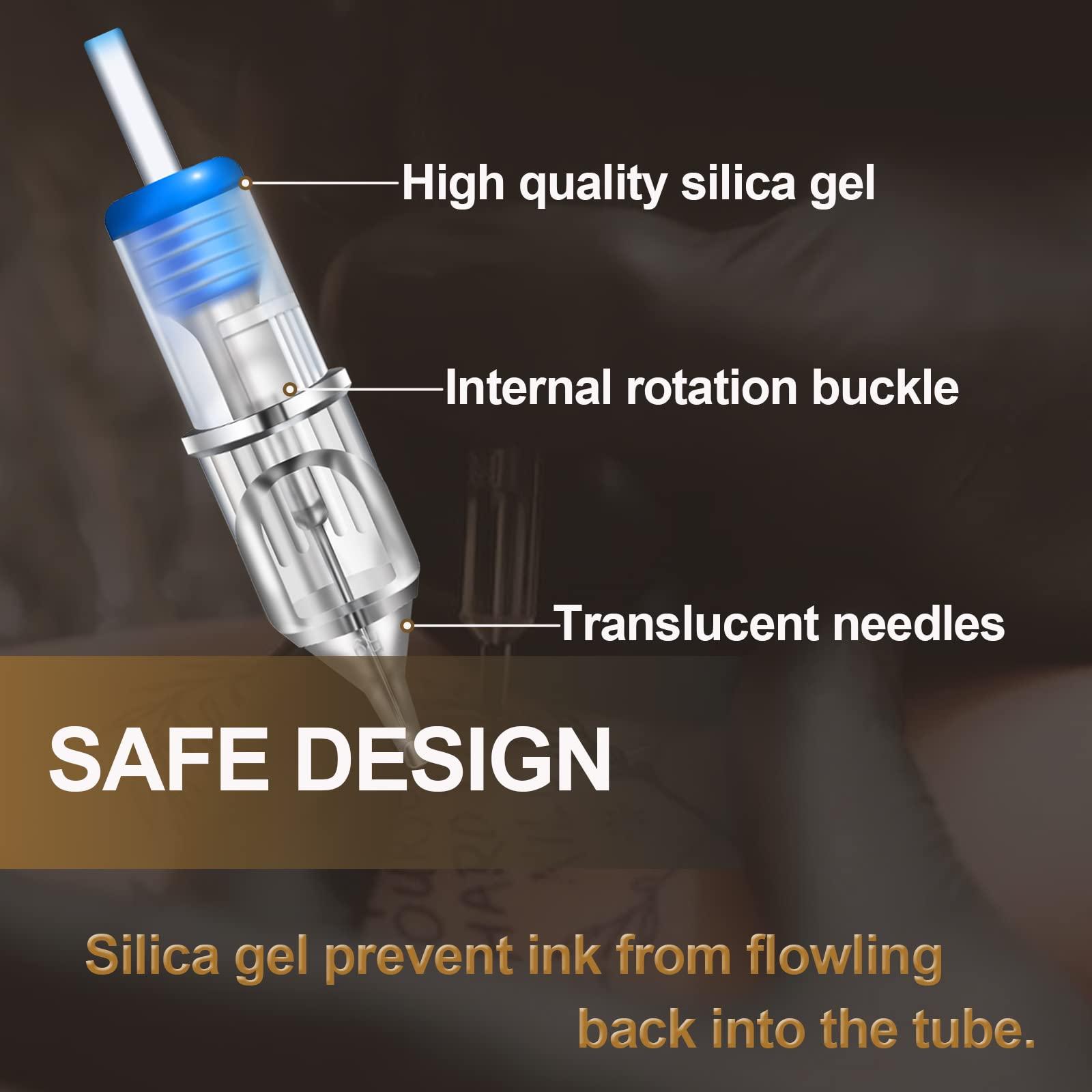 TONBAO Tattoo Cartridge Needles - TONBAO 20pcs Round Shader #12 Standard 1207RS Mixed Size Tattoo Gun Needles