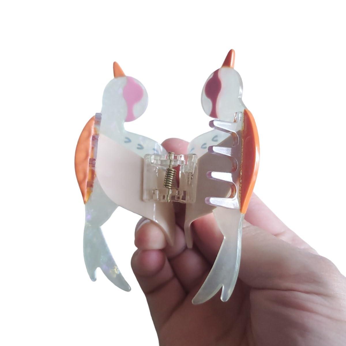 Clip Sugar Bird Hair Clip,Acetate Claw Clips,Hair Clips for Women