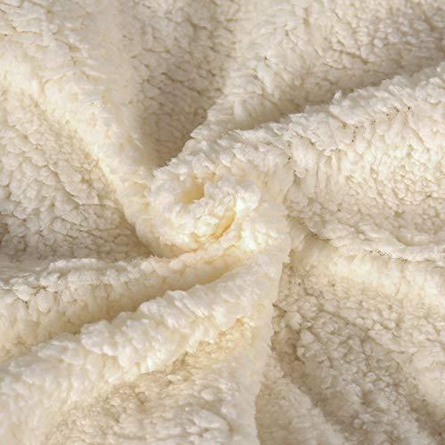 AKKY Comfort Premium Duvet Cover for Weighted Blanket, Lattice Sherpa Fleece Adult Minky Duvet Cover with Removable Zipper