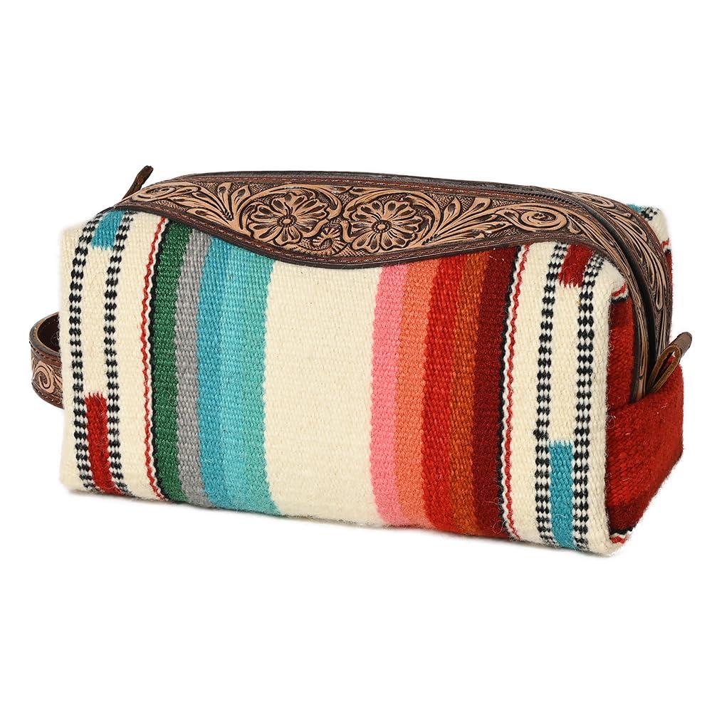 American Darling American Darling Shaving Bag Hand Tooled Genuine Leather Western Women Bag Handbag Purse | Shaving Bag for Women | Cute Shaving Bag | Shaving Purse