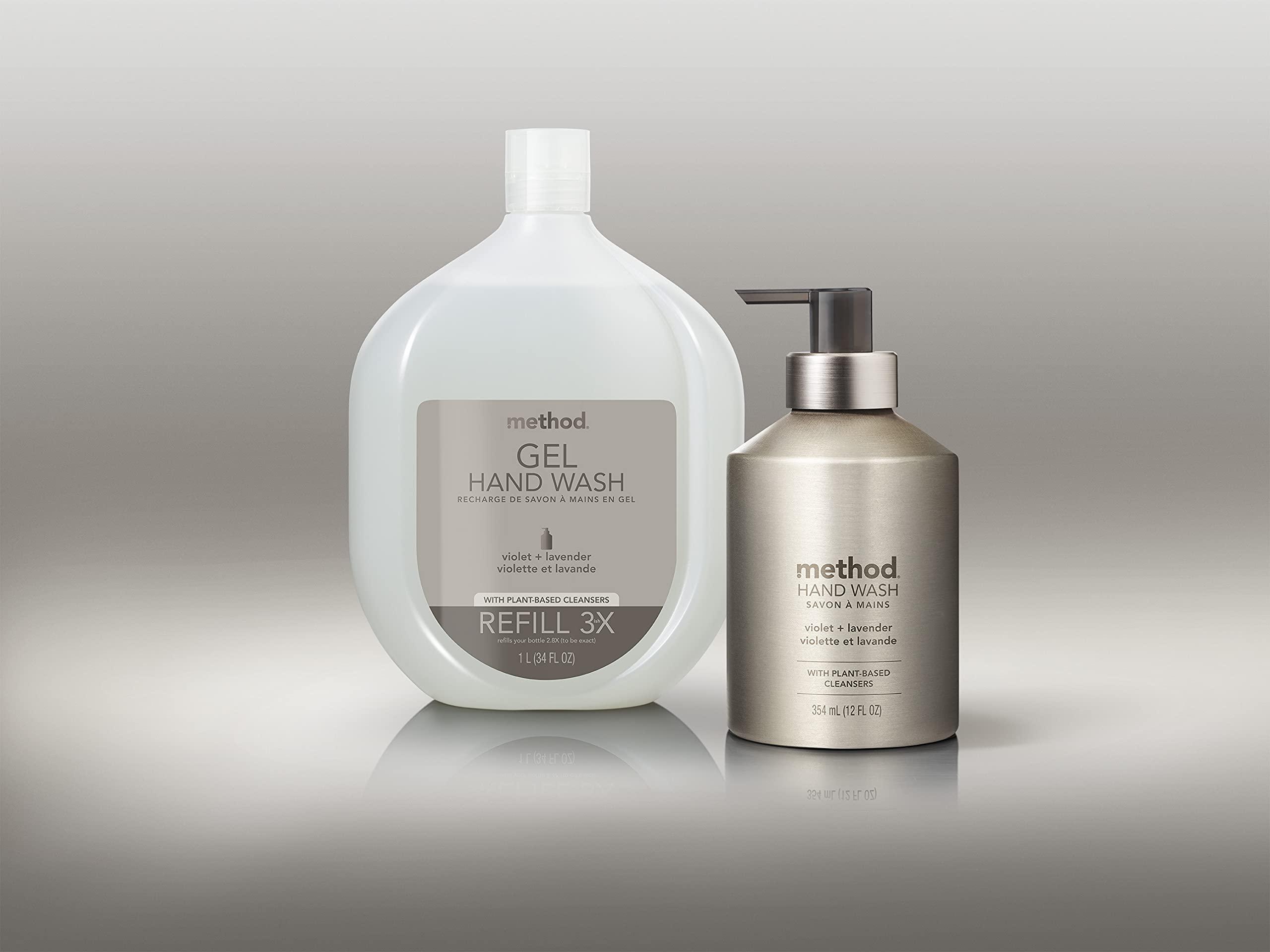 Method Method Premium Gel Hand Wash Refill, Violet + Lavender, 34 Ounce, 1 pack, Packaging May Vary (Packaging May Vary)