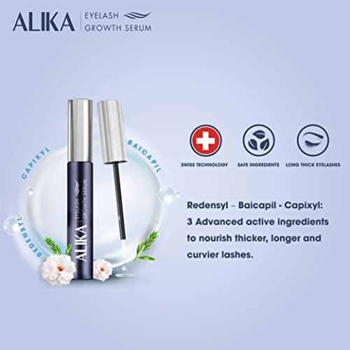 ALIKA ALIKA Natural Cruelty-Free Nourish Lash Growth Serum, Helps Eyelashes Longer, Thicker Quickly, Luscious, and Safe for the Eyes, with Rydensyl & Peptides Contained in Lash and Brow Growth Serum [5ML]
