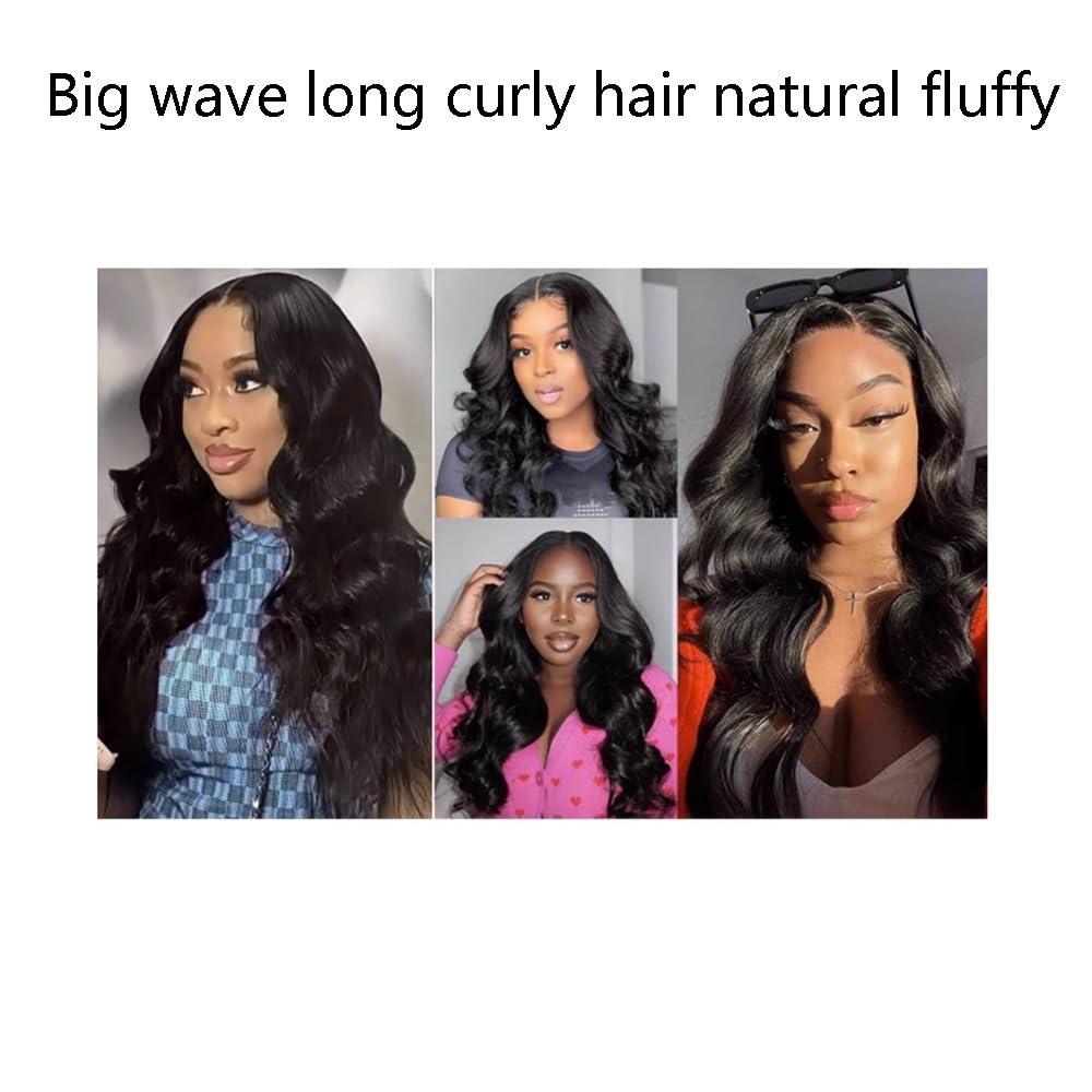 SAFWEL 28 Inch Curly Lace Front Wig Sexy Women Long Hair Big Wave Long Curly Wigs High Temperature Synthetic for Party Vacation (Color : Brown)