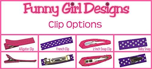 Funny Girl Designs JoJo Silk Flower Hair Clip (YELLOW & HOT PINK)