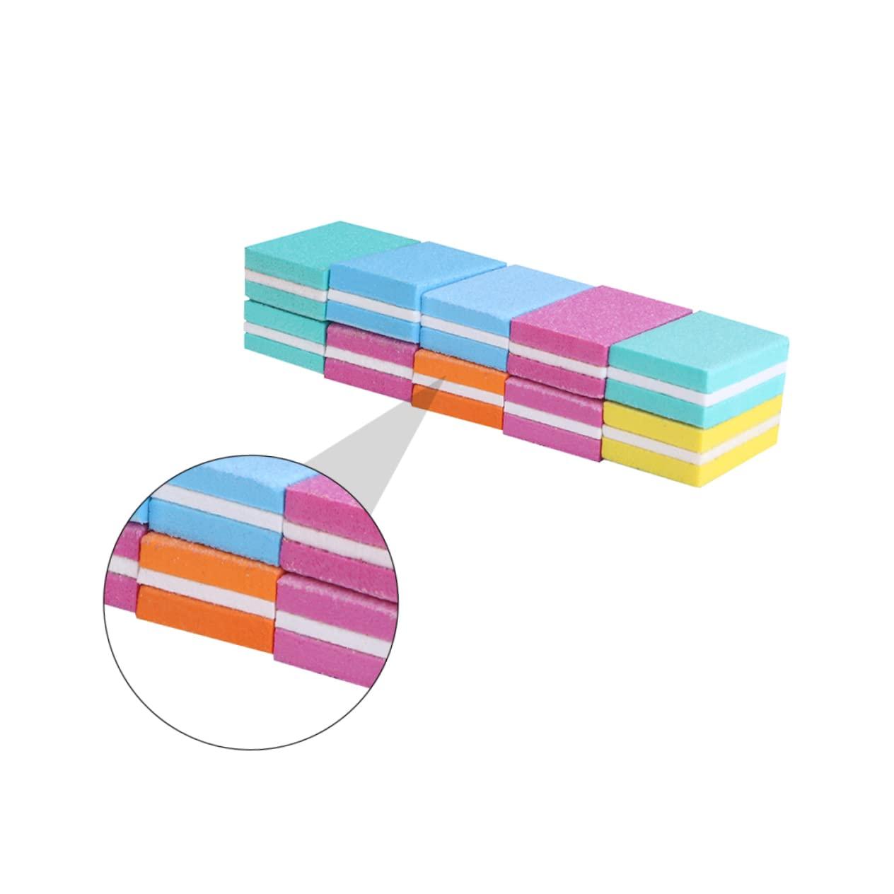 MERRYHAPY MERRYHAPY 30 Pcs Small Square Sanding Nail Buffer Nail File Buffing Sanding Block Buffing Sanding Kit Grit Nail File Nail Files Kit De Manicura Nail Buffers Pedicure Tools