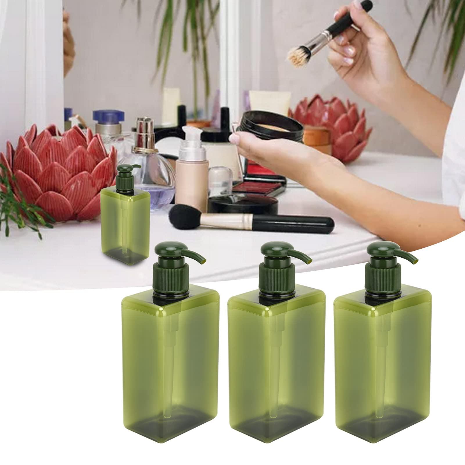 Uplory Travel Size Toiletries, Travel Bottles Thickened Bottle Body Plastic Pump Bottle Empty Leakproof Press, 3Pcs 280ml Travel Toiletry Bottles For Bathroom Vanity Kitchen Sink Travel