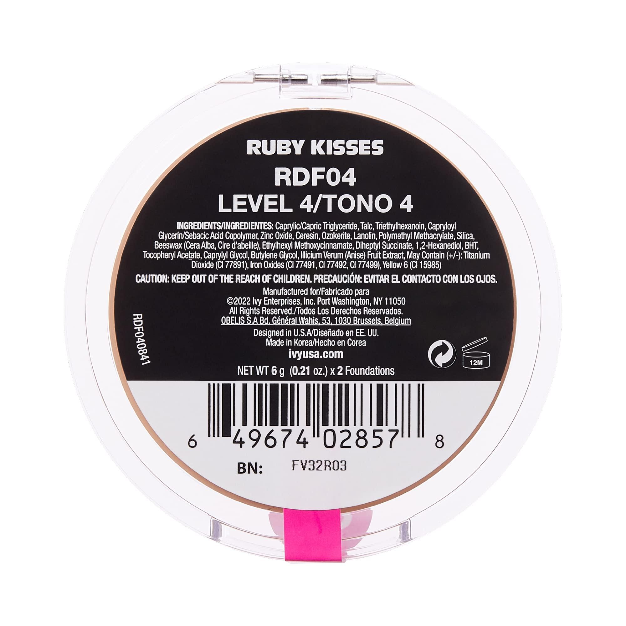 Ruby Kisses Ruby Kisses 3D Face Creator Cream Foundation & Concealer, 12 Hours Long Lasting, Medium to Full Coverage, Non-Greasy, Ideal for Makeup & Contour Palette (Level 4)