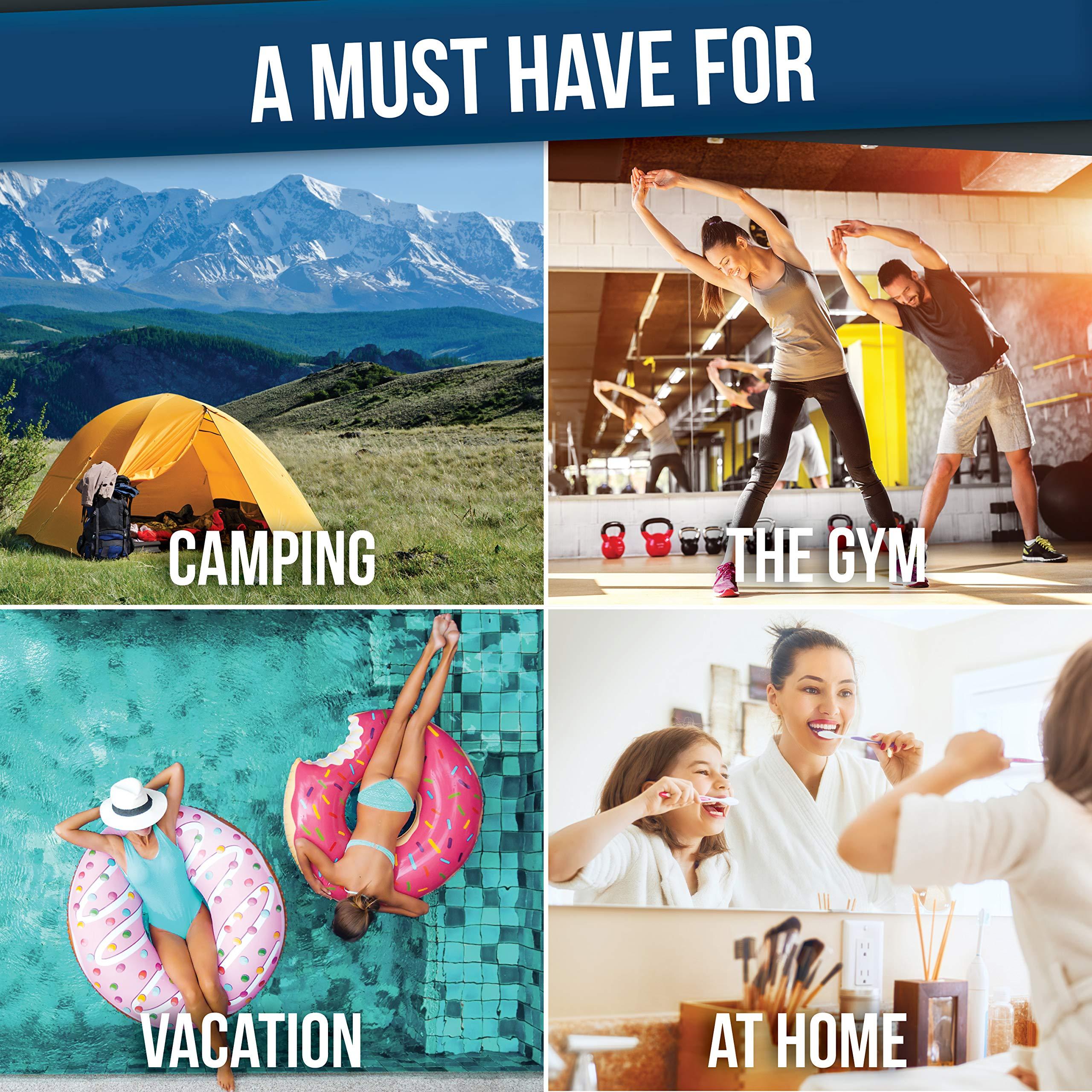 DD D&D Wanderlust D&D Hanging Travel Toiletry Bag for Men and Women  Large Cosmetics, Makeup and Toiletries Organizer Kit with 10 Compartments, YKK Zippers, XXL Metal Swivel Hook, Water-Resistant Nylon