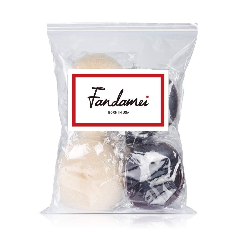 Fandamei FANDAMEI Hair Bun Maker Set, Donut Bun Maker Set With 4pcs Dark Brown &4pcs Beige(2 extra-large,2 large,2 medium and 2 small), 5 pieces Hair Elastic Bands, 40 pieces Hair Bobby Pins (Brown and Gold)