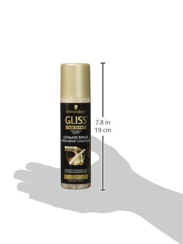 GLISS GLISS Leave-In Conditioner, Ultimate Repair Express Repair for Heavily Damaged Hair, 6.8 Fluid Ounces (Pack of 3)