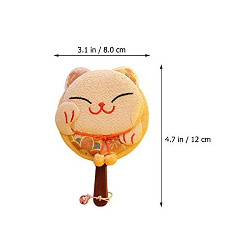 HEALLILY HEALLILY Pocket Mirror Hand Mirror Maneki Neko Handheld Mirror Japanese Lucky Cat Fortune Cat Design Lightweight Mirror Portable Mirror Travel Makeup Mirror Random Color Double Sided Mirror