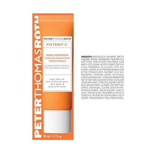 Peter Thomas Roth Peter Thomas Roth | Potent-C Niacinamide Discoloration Treatment for Discoloration, Dark Spots and Post-Acne Marks, Intensive Brightening Treatment with Vitamin C and Niacinamide