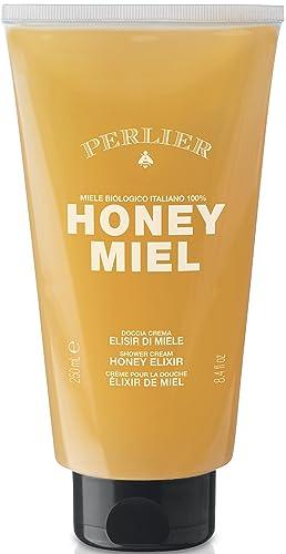 Perlier Perlier Honey Miel Doccia Crema Elisir di Miele Biologico 100% Italiano, Shower Gel Honey Elixir 250 ml, 8.4 Fl Oz made in Italy [italian import]