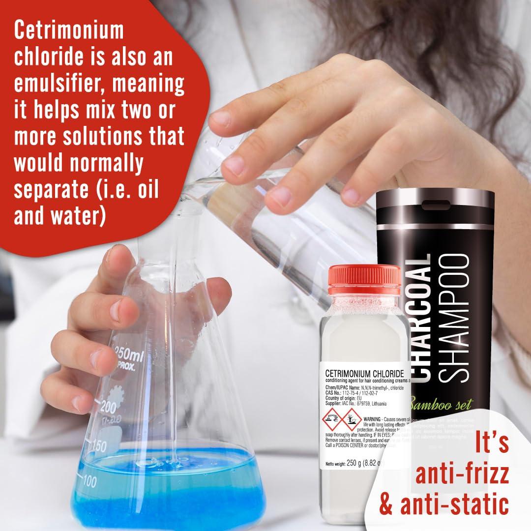 Artekas Innovation Cetrimonium Chloride - 250 g | 8.82 oz - Liquid - for DIY Cosmetics Craft Projects - Conditioning Agent for Hair Conditioning Creams and Emulsions