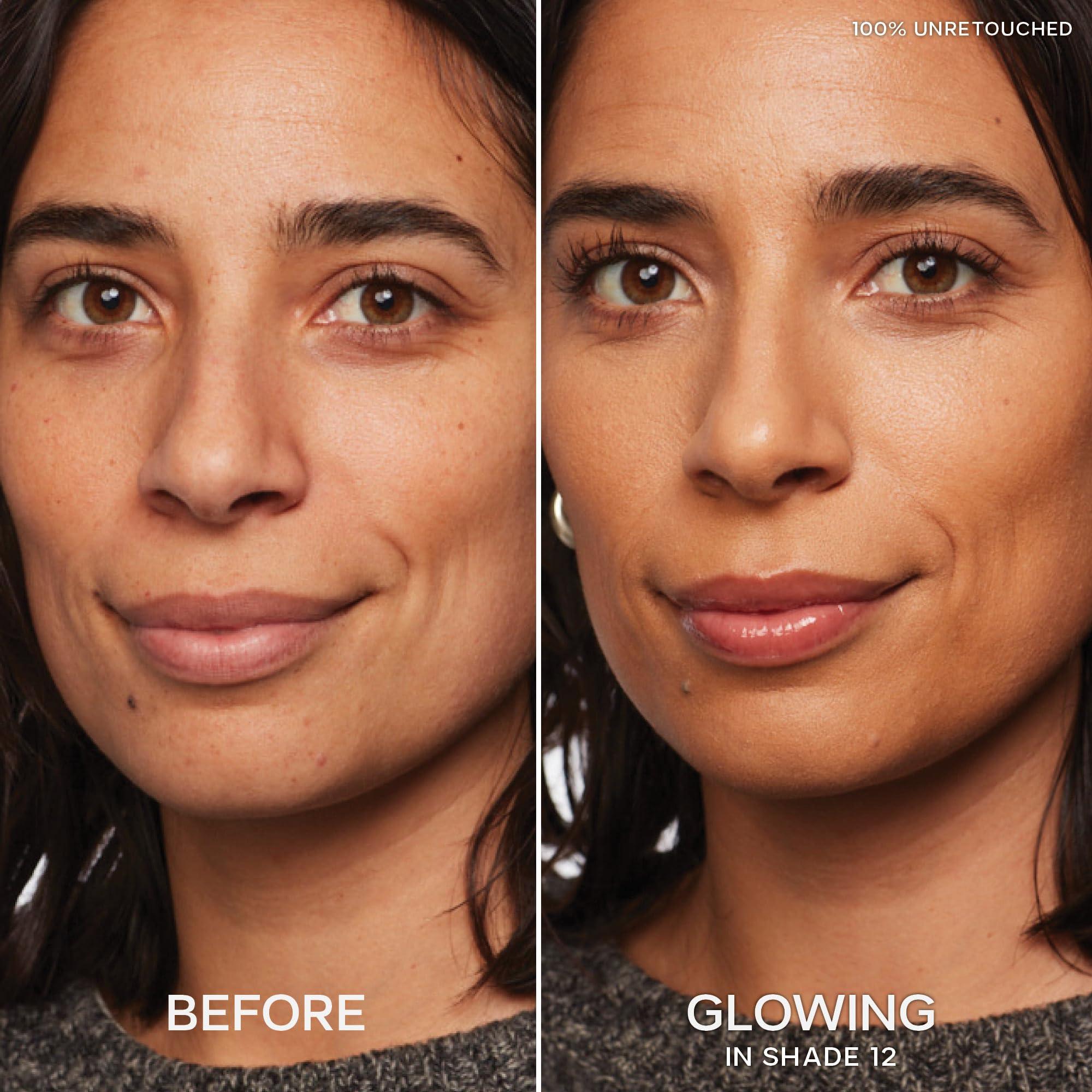 Saie Saie Slip Tint Radiant Cream Concealer & All-Over Face Makeup - Concealer for Dark Circles, Redness & Blemishes - Lightweight Makeup Made with Hydrating Hyaluronic Acid - Shade 12 (0.17 oz)