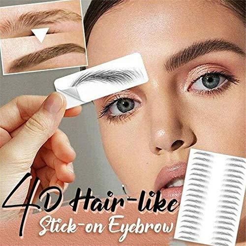 Aaiffey Aaiffey Hair-like Authentic Eyebrows 4D Brown Natural Tattoo Eyebrow Stickers Waterproof Imitation Ecological Lazy for Woman & Man Makeup Tool 10 Pcs