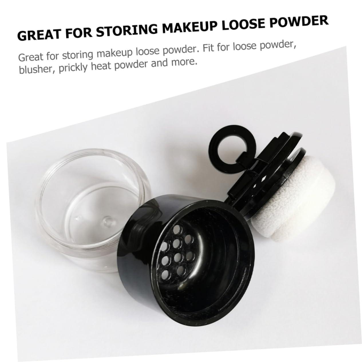 Beavorty 10 Pcs Powder Box Refillable Loose Powder Container Powder Puff and Container Cosmetics Powder Cases Makeup Powder Cases Cosmetics Powder Container Portable Loose Powder Case