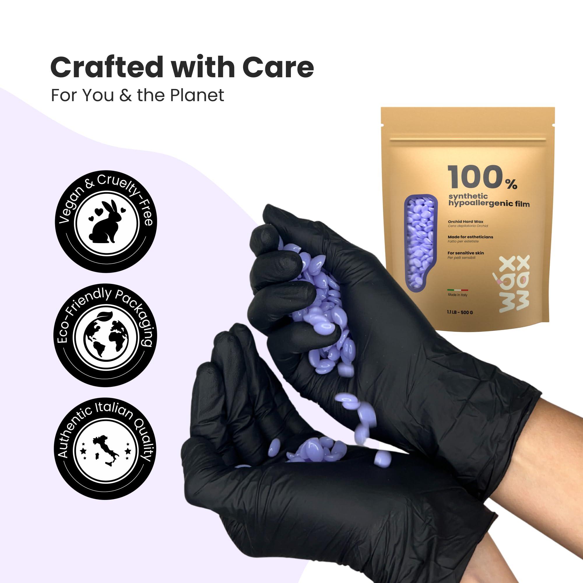 Wax Wax Wax Wax - Hard Wax Beads (1.1lb/500g) - Hypoallergenic & Natural Polymer - Pain-Free, Low Temperature, No Strips Required, Hair Growth Prevention & Easy to Remove. (Orchid - Hypoallergenic)