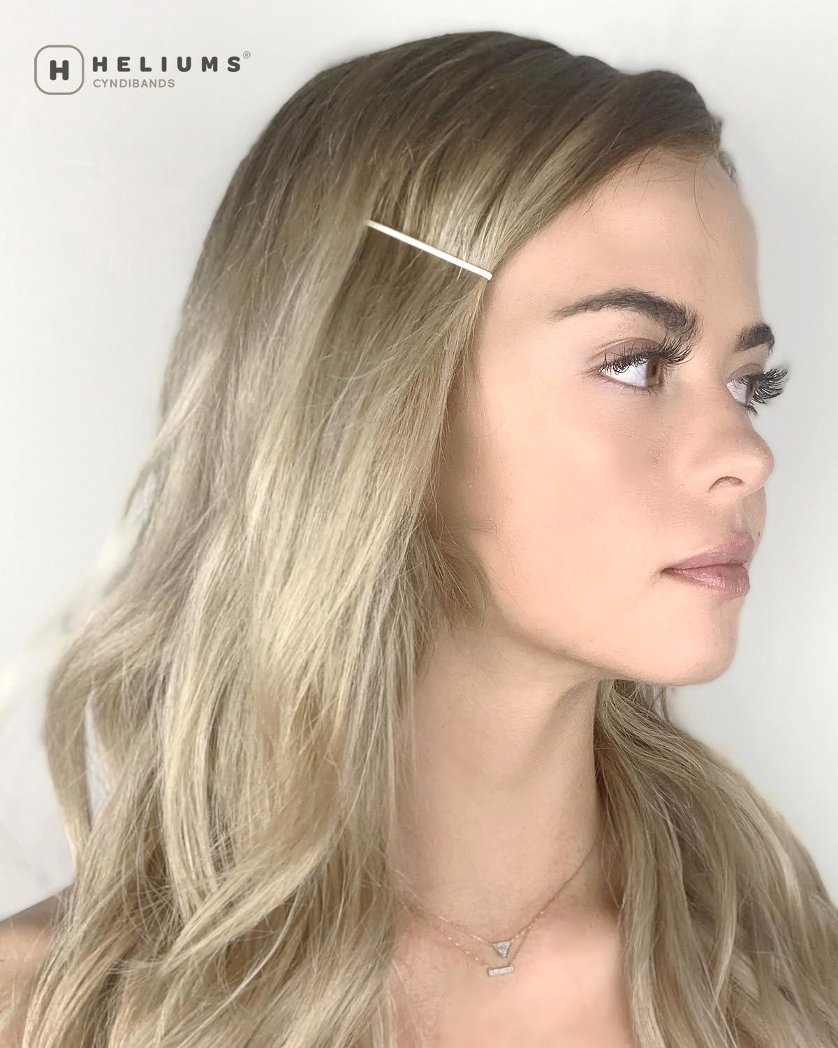 Heliums Heliums Large Bobby Pins - Dark Brown - 2.5 Inch Extra Long Straight Hair Pins, Enamel Coated - 24 Count