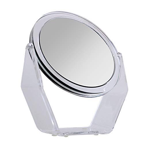 Zadro Zadro Two-Sided Swivel 7X/1X Magnification Acrylic Vanity Makeup Mirror for Bedroom, Bathroom and Tabletop