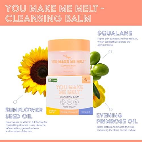 SoloVegan SoloVegan You Make Me Melt Cleansing Balm Make Up Remover 100ml Eye Makeup Remover Korean Skincare Cleanser Makeup Remover Balm I K-beauty I Vegan
